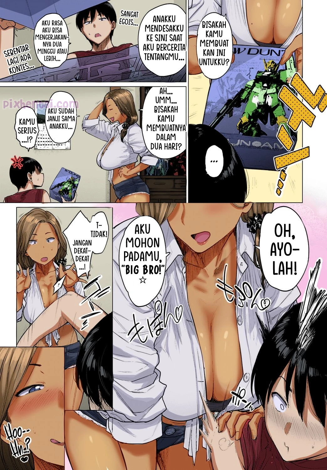 Komik hentai xxx manga sex bokep A MILF Beauty Onee san drags her Huge Tits back Home 5
